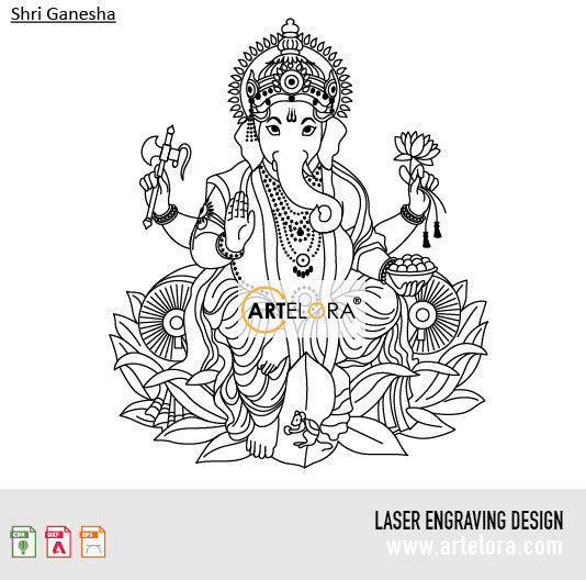 Laser Engraving Shri Ganesha