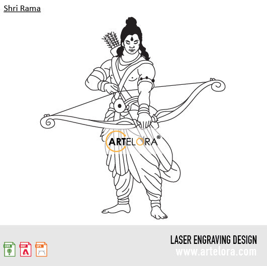 Laser Engraving Shri Rama