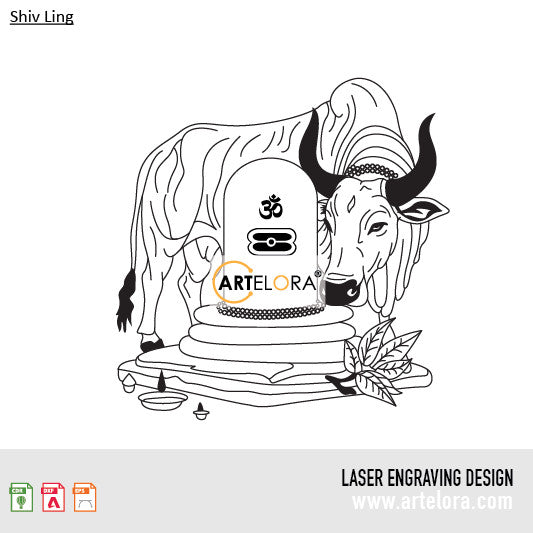 Laser Engraving Shiv Ling
