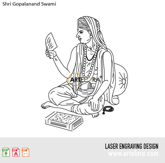 Laser Engraving Shri Gopalanand Swami