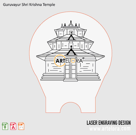 Guruvayur Shri Krishna Temple Laser Engraving