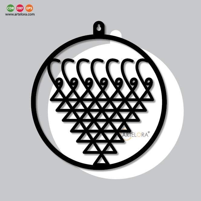 2D Modern Art Yantra Wall Art