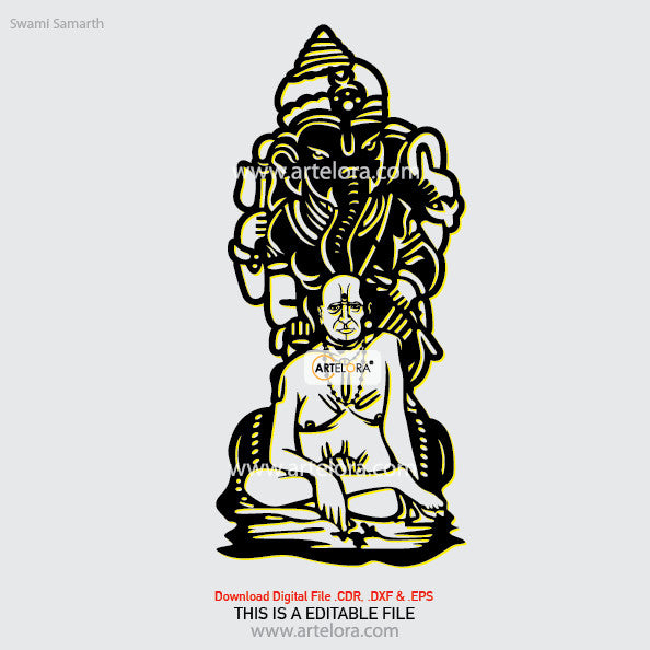 2D Modern Art Swami Samarth