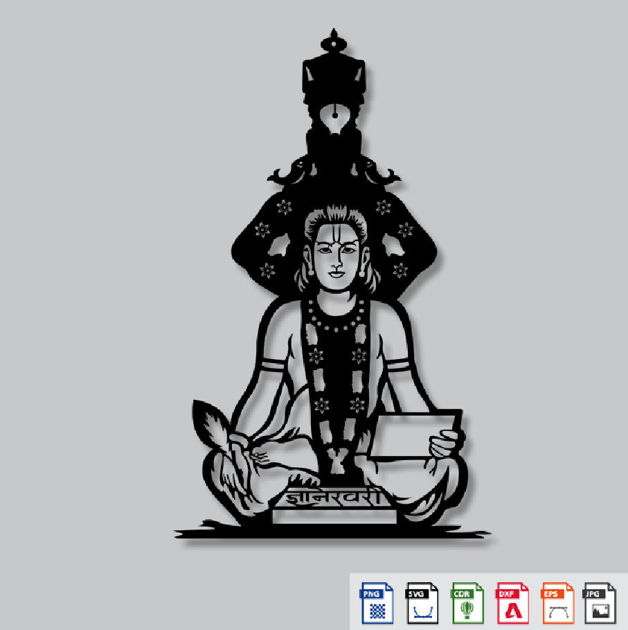 2D Modern Art Shri Sant Gyaneshwar Mauli (Swami Samarth)