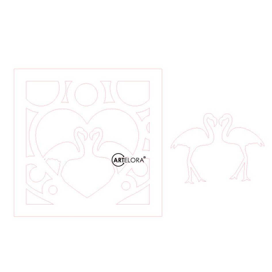 Premium Art Love Bird (15x15)