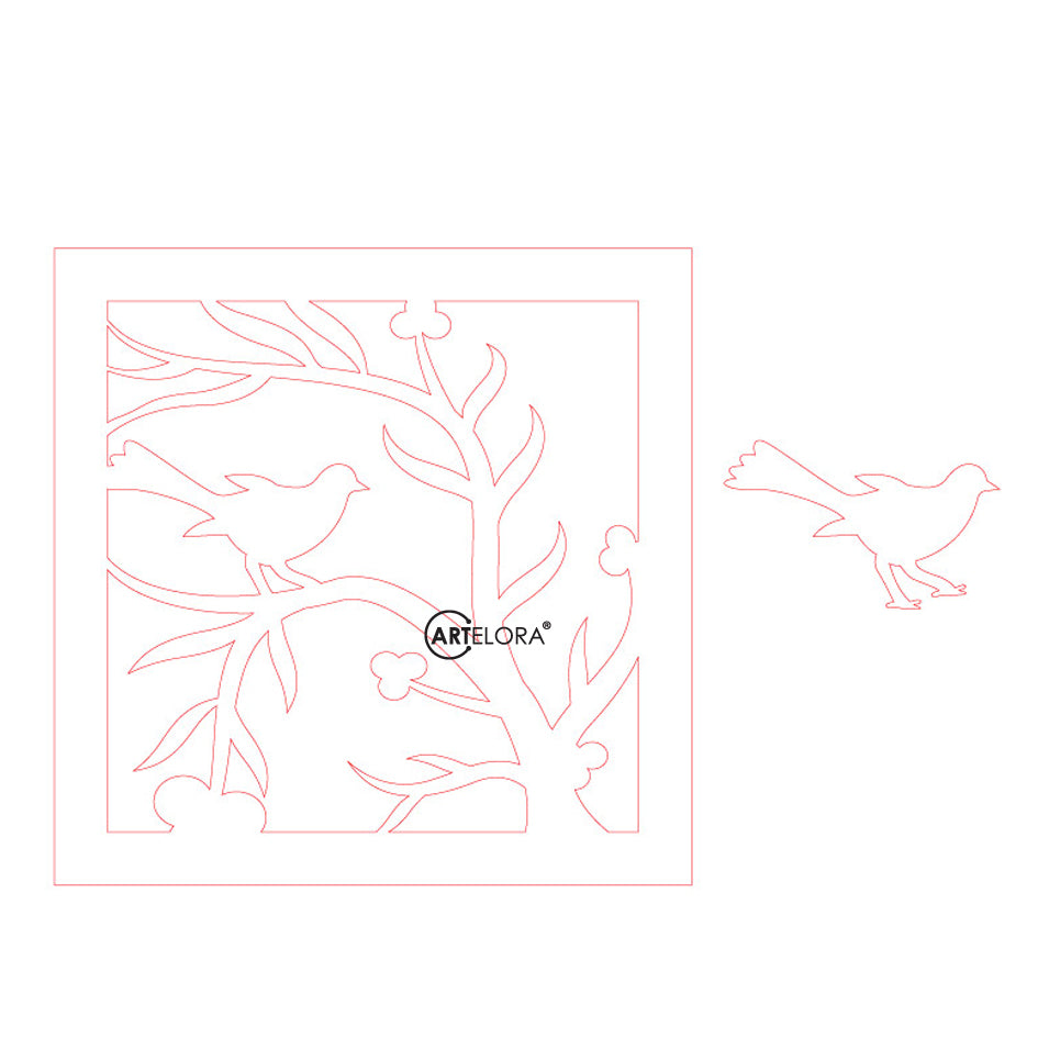 Premium Art Love Bird (15x15)