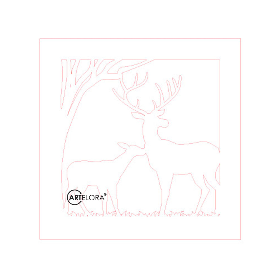 Premium Art Deer (15x15)