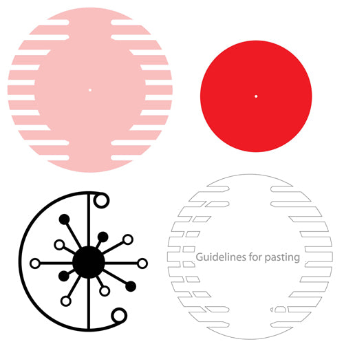 Wall Clock Metal Powder Coated