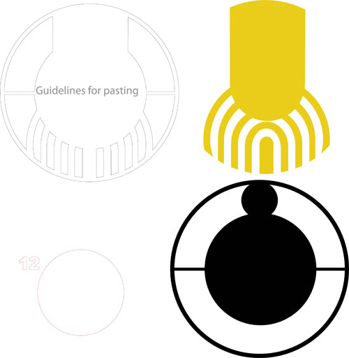 Wall Clock Metal Powder Coated