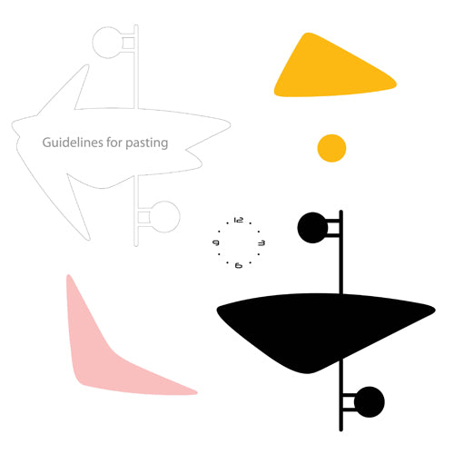 Wall Clock Metal Powder Coated