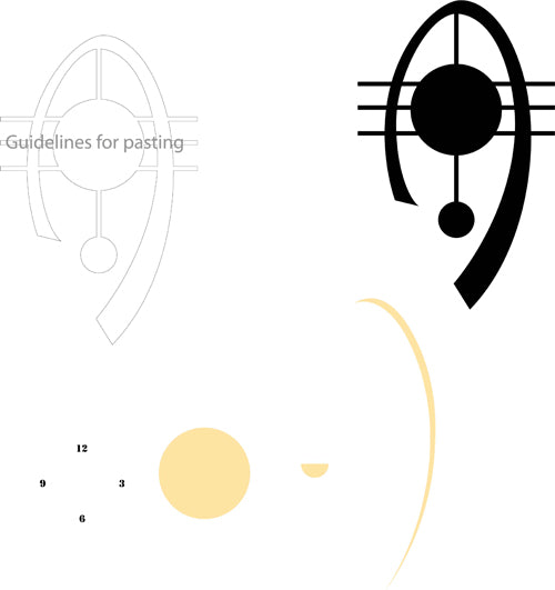 Wall Clock Metal Powder Coated