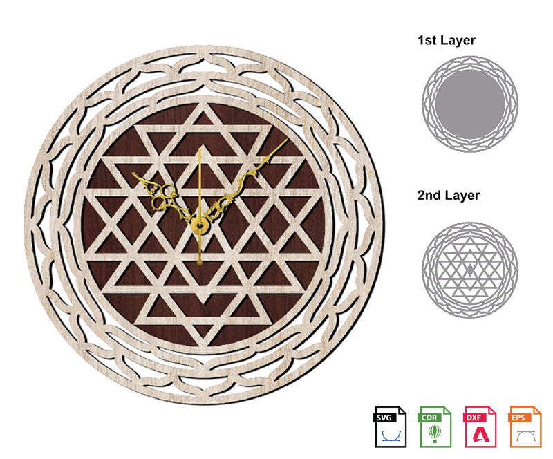 Wall Clock Yantra Clock