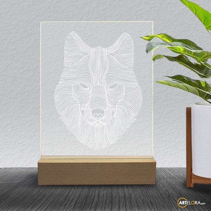 Laser Engraving 3D Fox