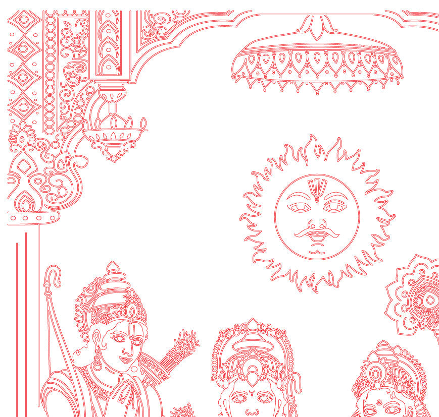 Laser Engraving Shri Ram Darbar