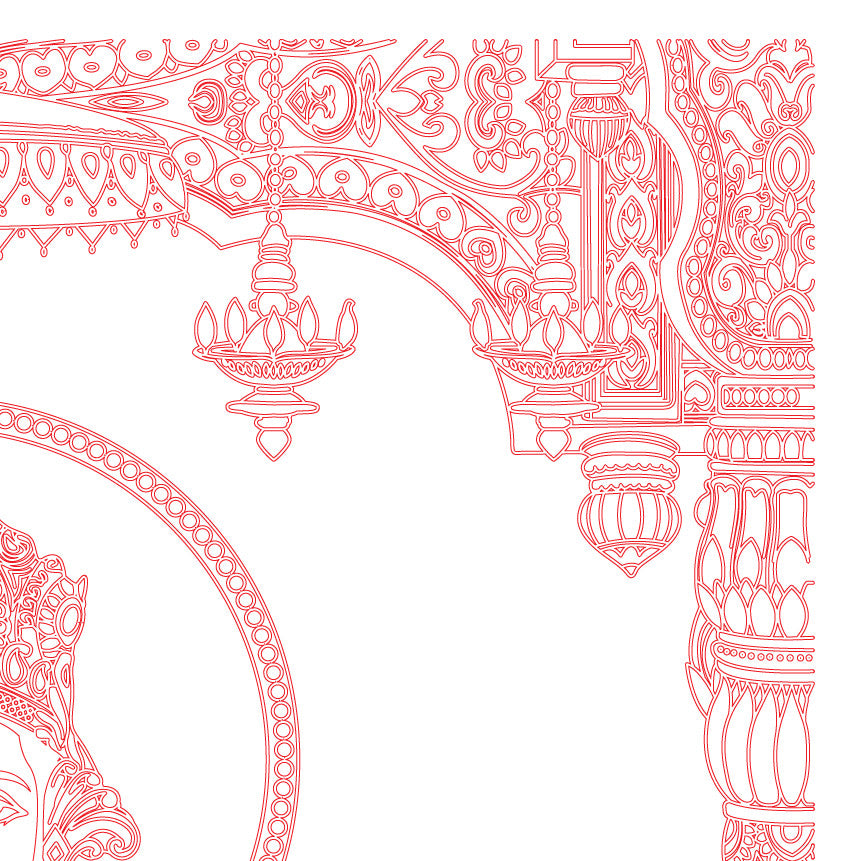 Laser Engraving Baba Khatu Shyam ji