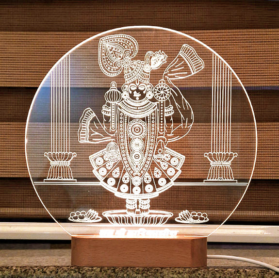 Laser Engraving Design Shri Dwarkadhish (Krishna)