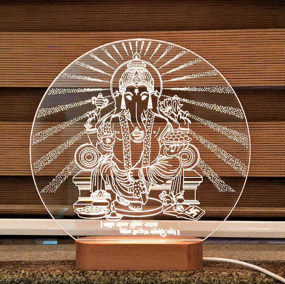 Laser Engraving Design Shri Ganesh Ji
