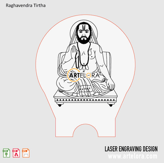Raghavendra Tirtha Laser Engraving
