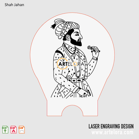 Shah Jahan Laser Engraving