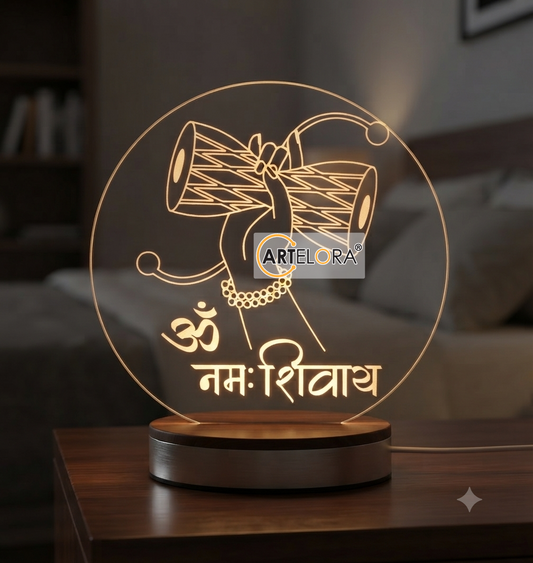 Lord Shiva Damaru Laser Engraving