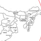 india map with states and capitals Laser Engraving