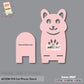 3D Model Laser Cutting Cat Phone Stand