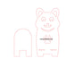 3D Model Laser Cutting Cat Phone Stand