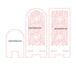 3D Model Laser Cutting Geometric Pattern Phone Stand