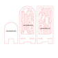3D Model Laser Cutting Geometric Pattern Phone Stand