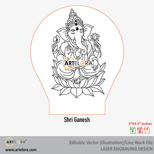 Shri Ganesh Laser Engraving