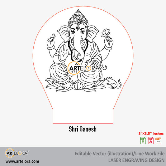 Shri Ganesh Laser Engraving