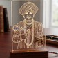 Jalaram bapa Laser Engraving Design