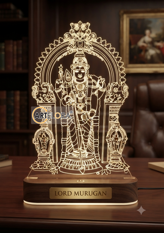 Murugan Kartikeya Bhagwan Laser Engraving Design