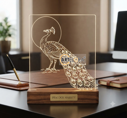 Peacock Laser Engraving Design