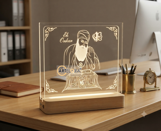Shri Gruru Granth (Nanak ji) Laser Engraving Design