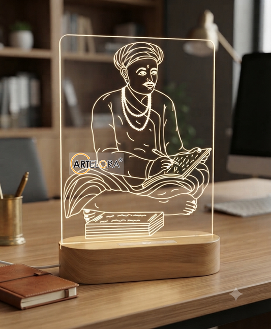 Sant Santaji Maharaj Laser Engraving Design