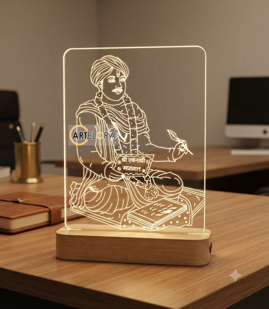 Shri Eknath Maharaj Charita Laser Engraving Design