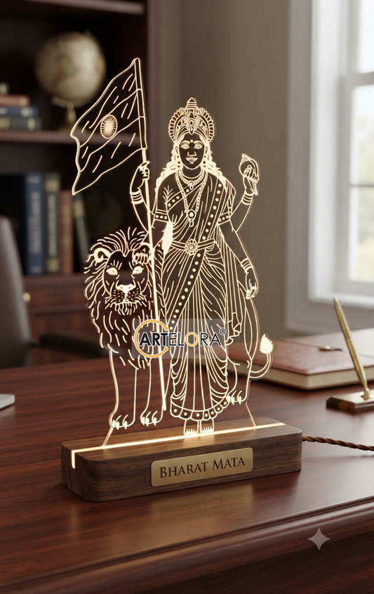 Bharat Mata -Maa Bharti Laser Engraving Design