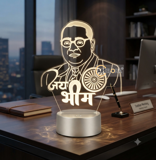 Bhimrao Ambedkar (Jay Bheem) Laser Engraving Design