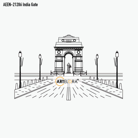 Laser Engraving Design India Gate