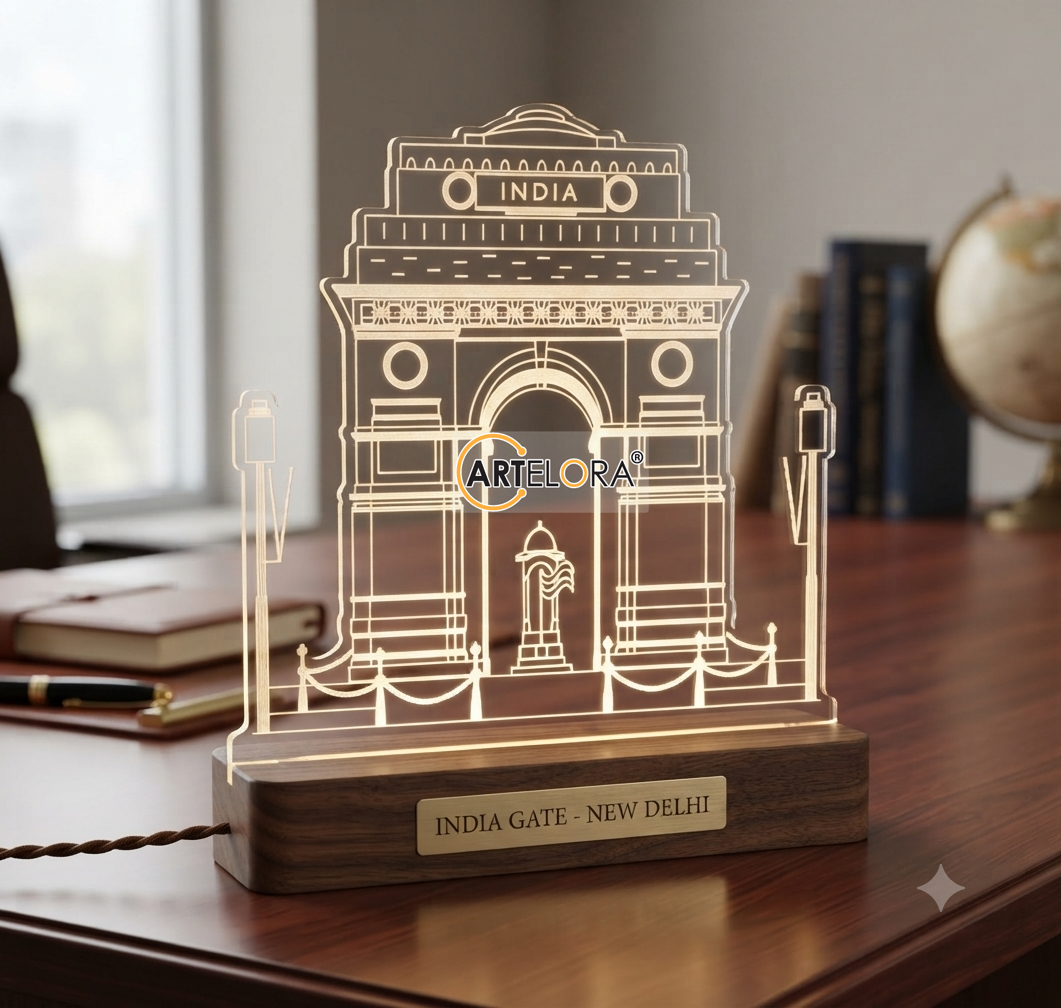 Laser Engraving Design India Gate