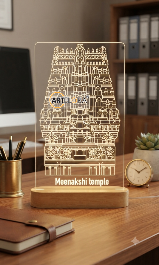 Laser Engraving Design Meenakshi temple