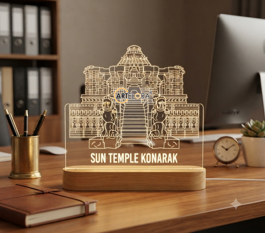 Laser Engraving Design Sun Temple Konarak