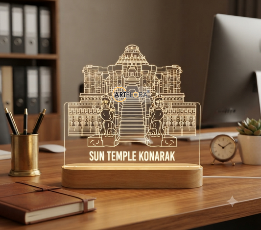 Laser Engraving Design Sun Temple Konarak
