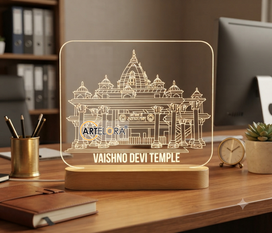 Laser Engraving Design Vaishno Devi Temple