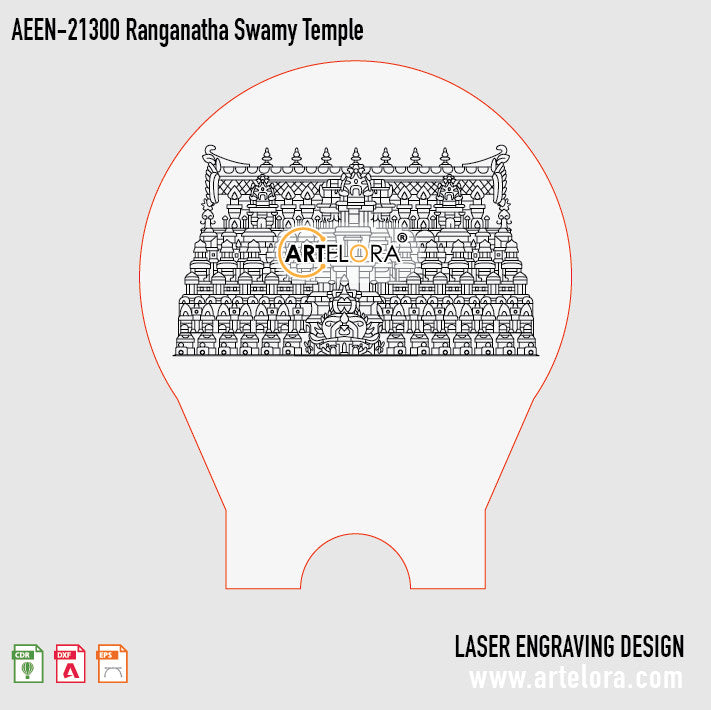 Laser Engraving Design Ranganatha Swamy Temple
