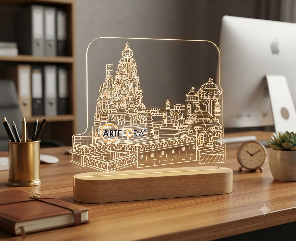 Laser Engraving Design Shri Vitthal Rukmini Temple