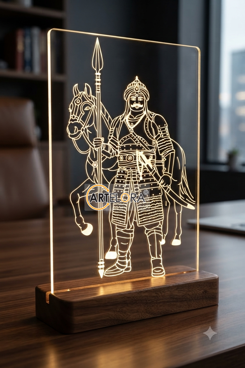 Laser Engraving Design Maharana Pratap