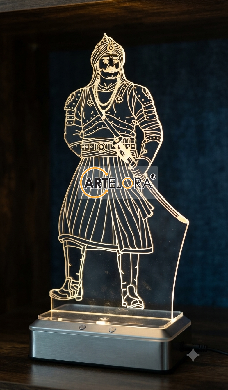 Laser Engraving Design Maharana Pratap
