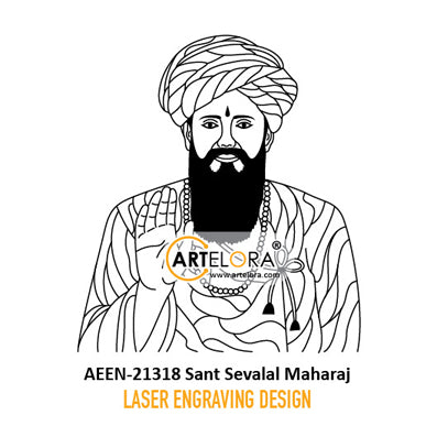 Laser Engraving Sant Sevalal Maharaj